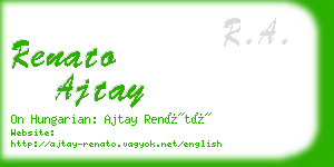 renato ajtay business card